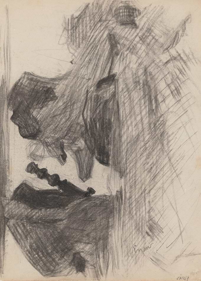 Abstract Pencil Sketch of Figures