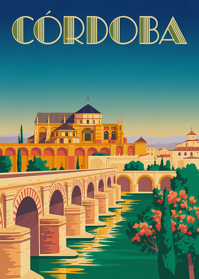 Cordoba Vintage Travel Poster