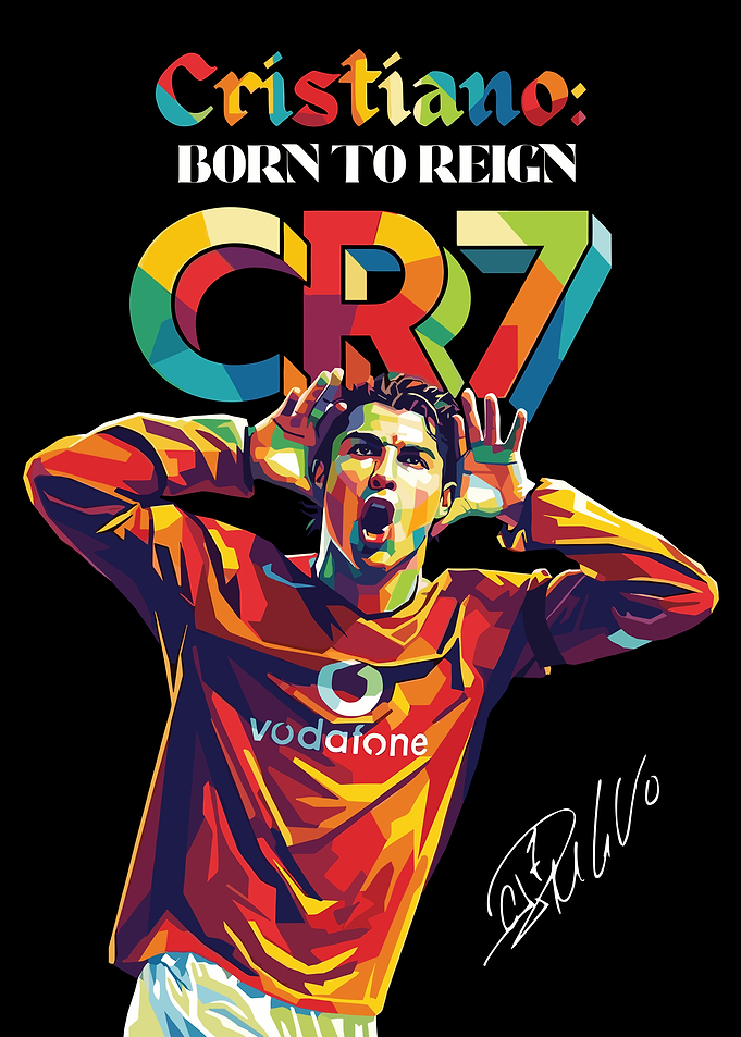 Cristiano Ronaldo Pop Art Poster
