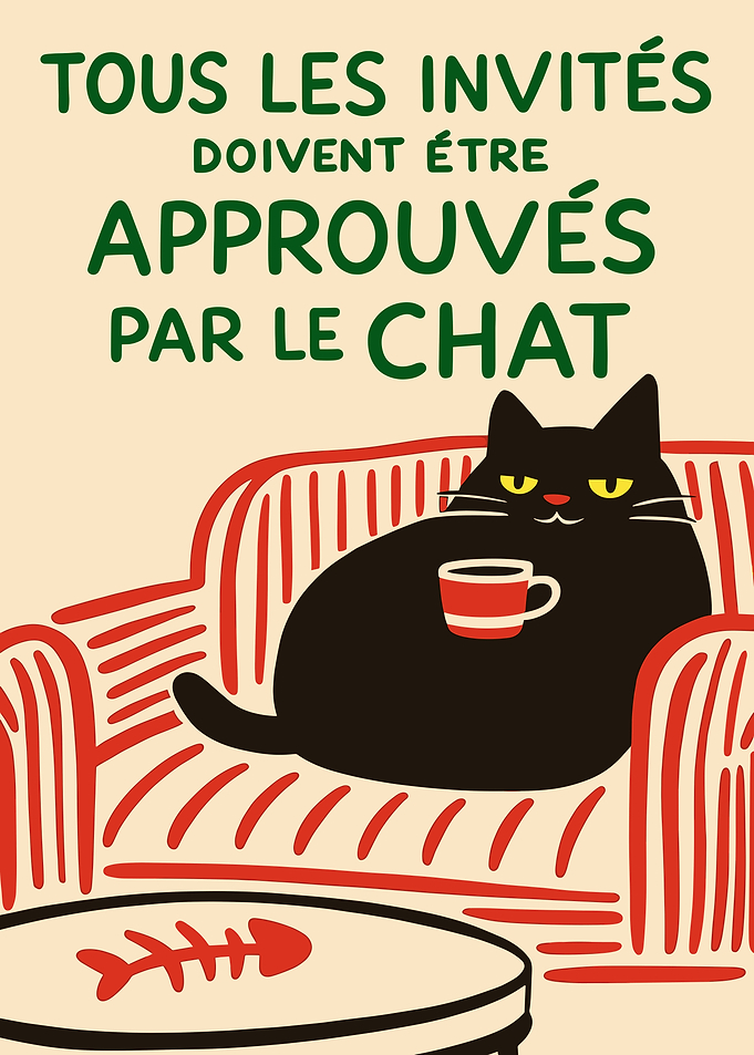 Cat Approves All Guests