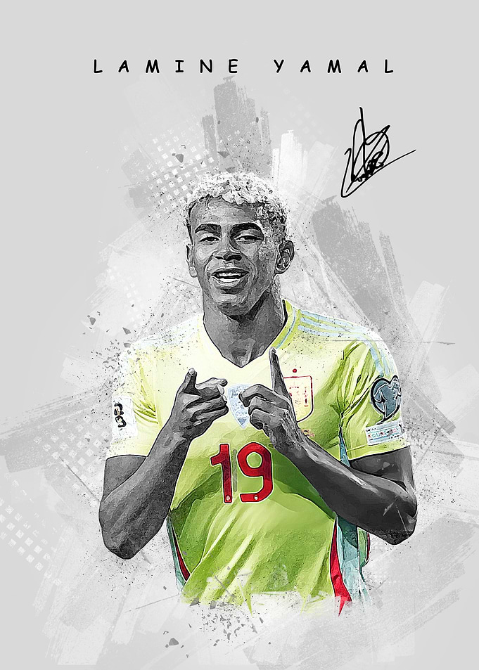 Lamine Yamal Portrait