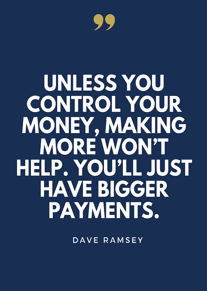 Dave Ramsey Money Control Quote