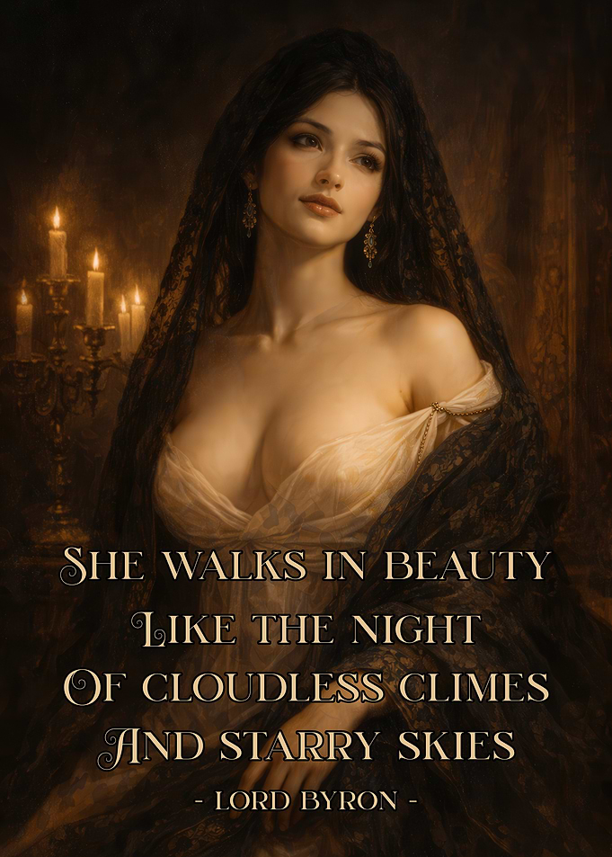 She walks in beauty