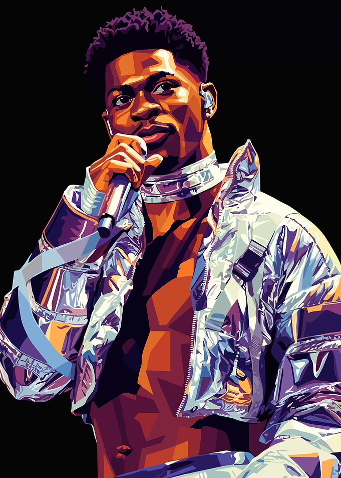 Lil Nas X Pop Art Portrait