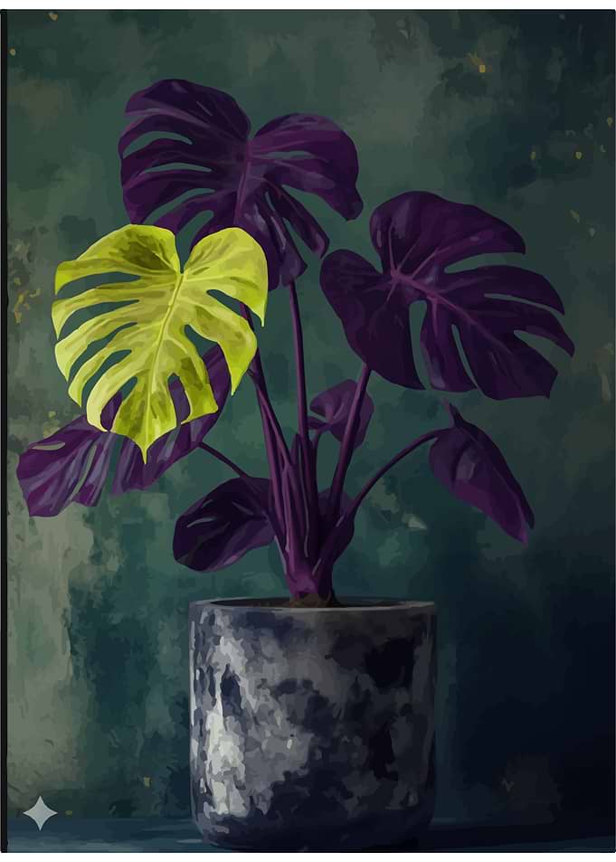 Monstera Plant in a Potted Plant
