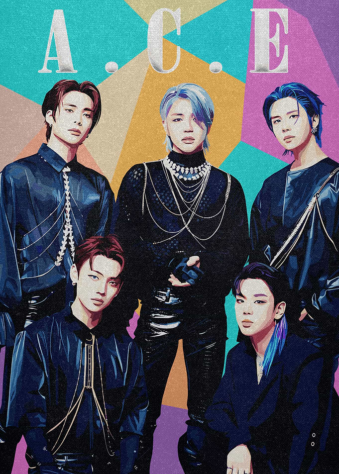 K-Pop Group A.C.E. Poster
