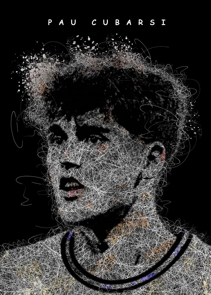 Pau Cubarsi Scribble Portrait