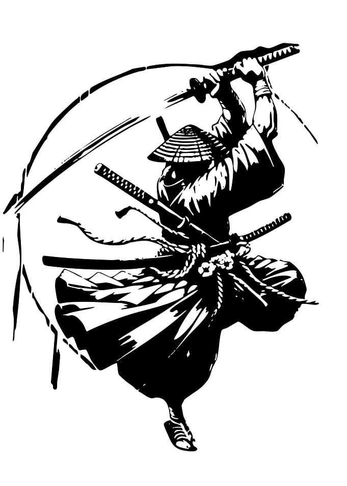 Samurai Warrior in Action