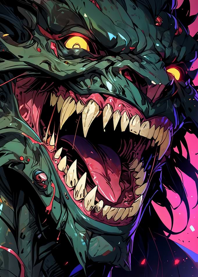 Fierce Monster Close-Up