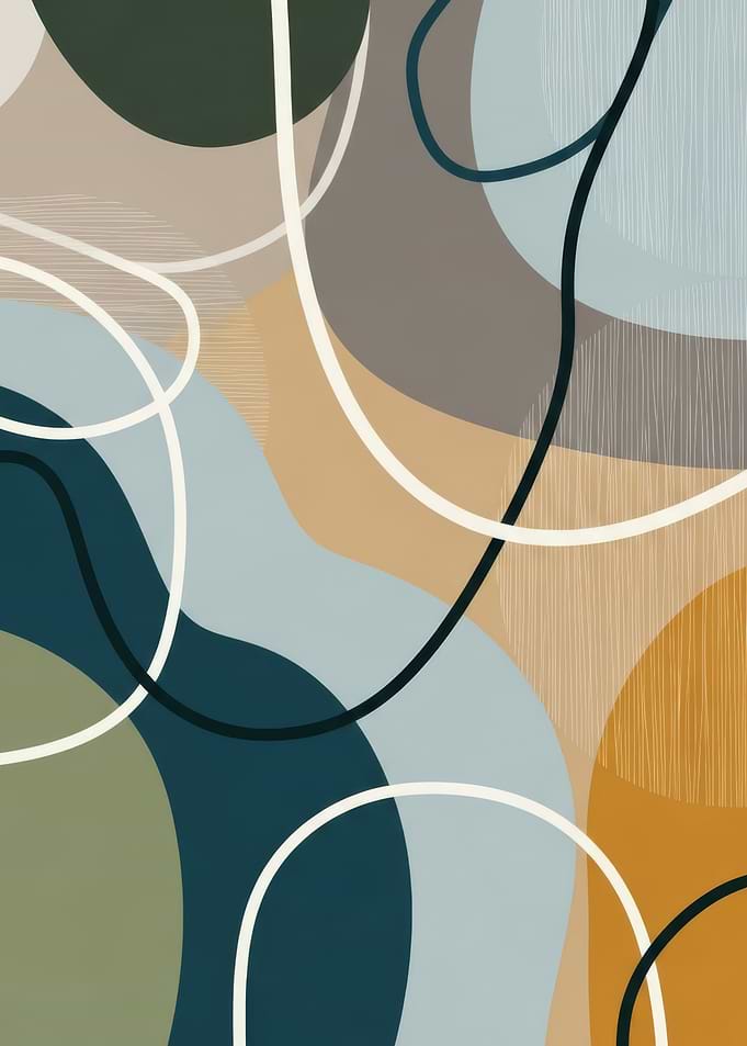 Abstract Organic Shapes and Lines