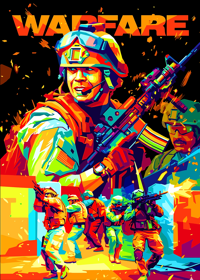 Warfare Pop Art Soldiers