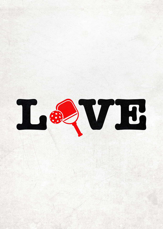 Vintage Pickleball Poster – Built on Love for the Game Retro Wall Art