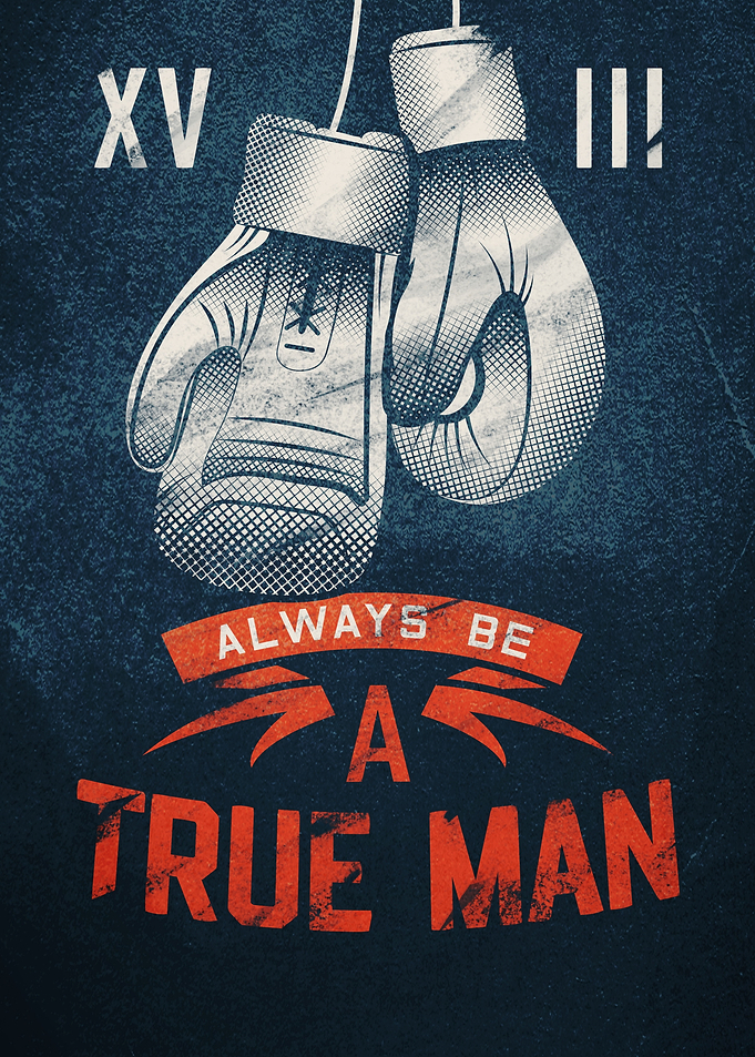 Boxing Gloves with Inspirational Text
