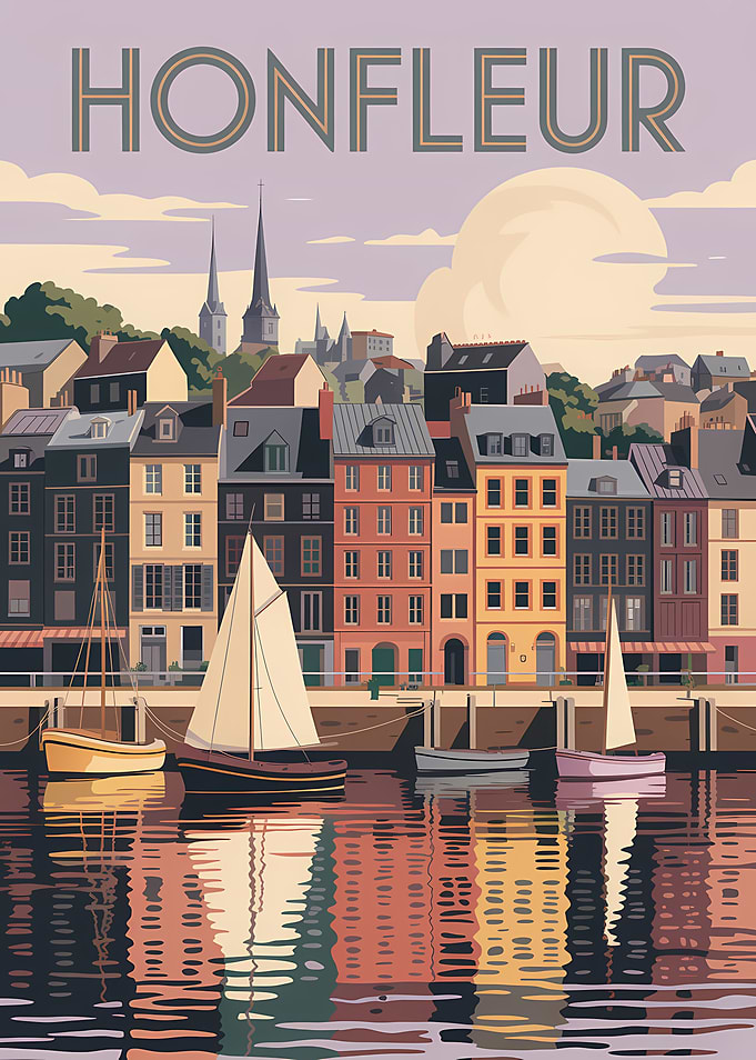 Honfleur Harbor Art