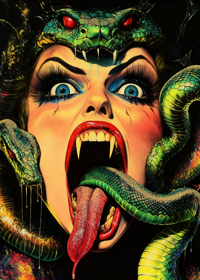 Medusa with Snakes