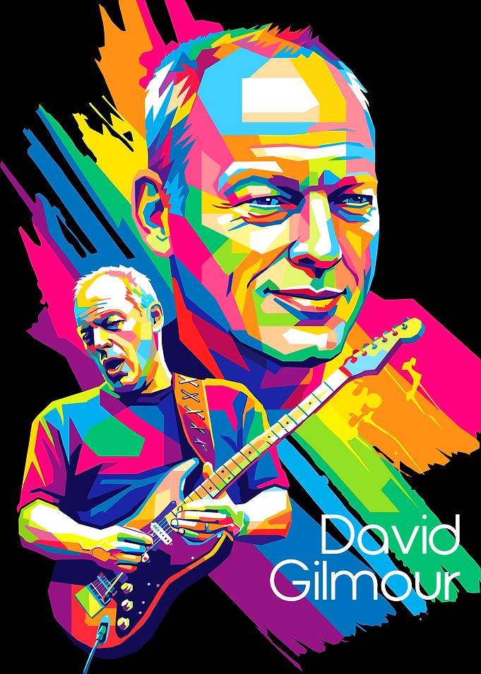 David Gilmour Pop Art Portrait