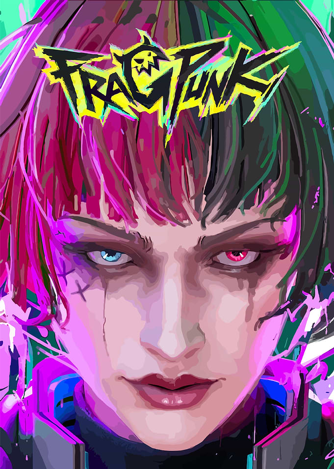 FragPunk Cyberpunk Character Portrait