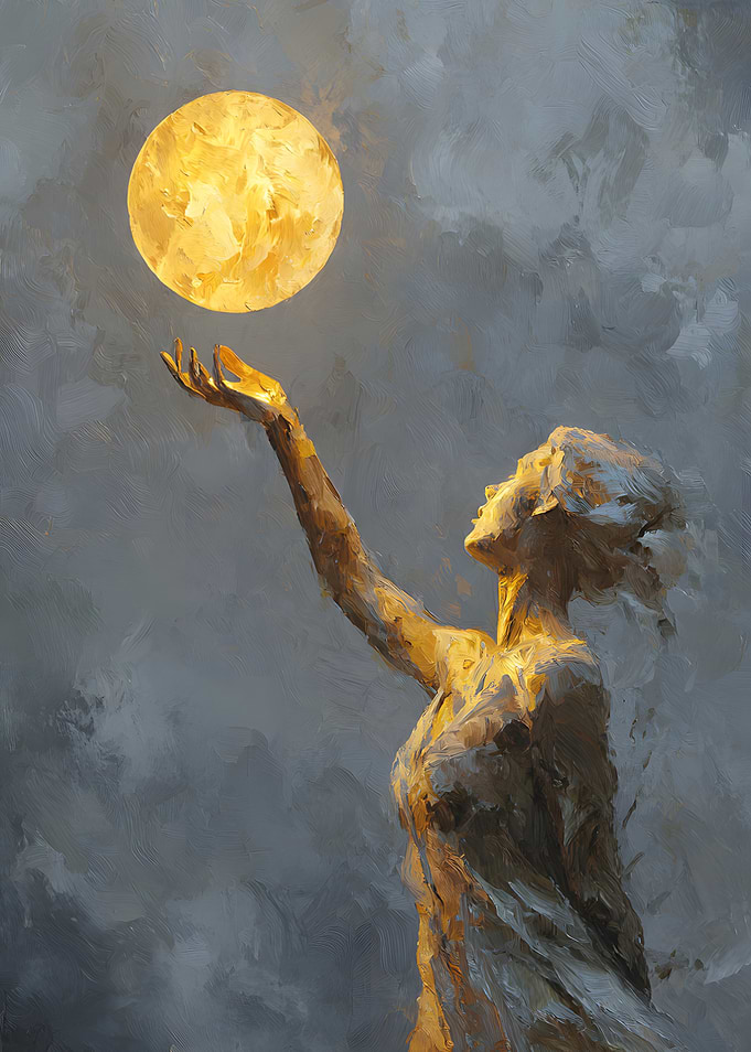 Woman Reaching for the Sun