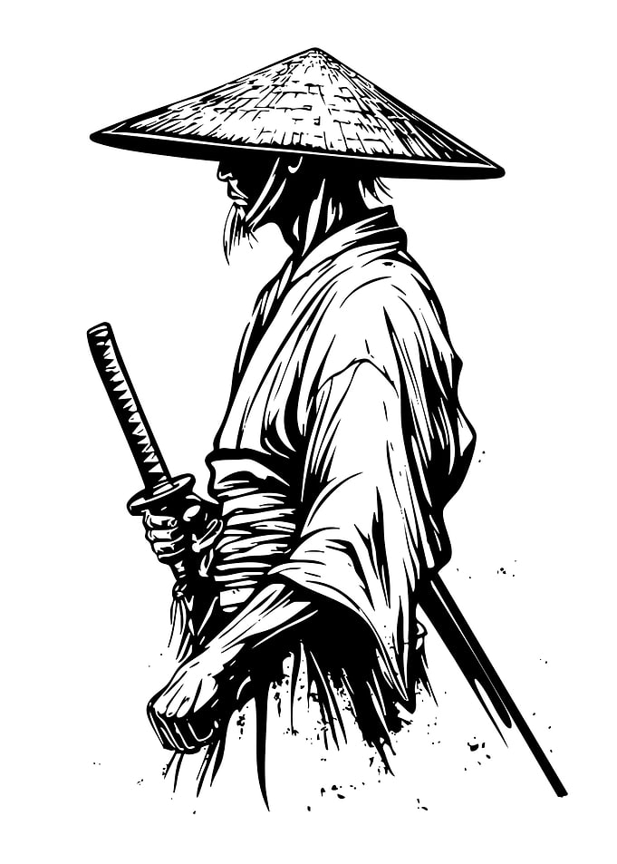 Samurai Warrior with Katana