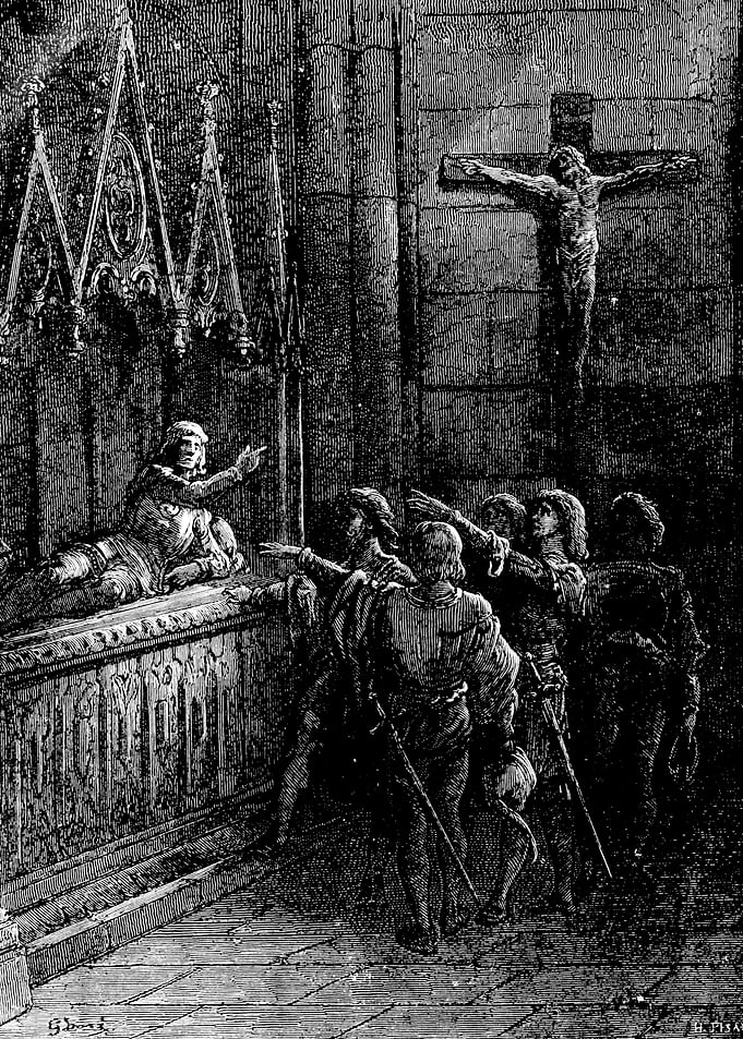 The Order of Chivalry Gustave Dore Crusades Engraving