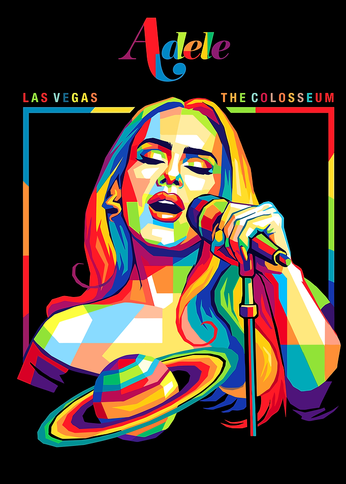 Adele Las Vegas The Colosseum Pop Art