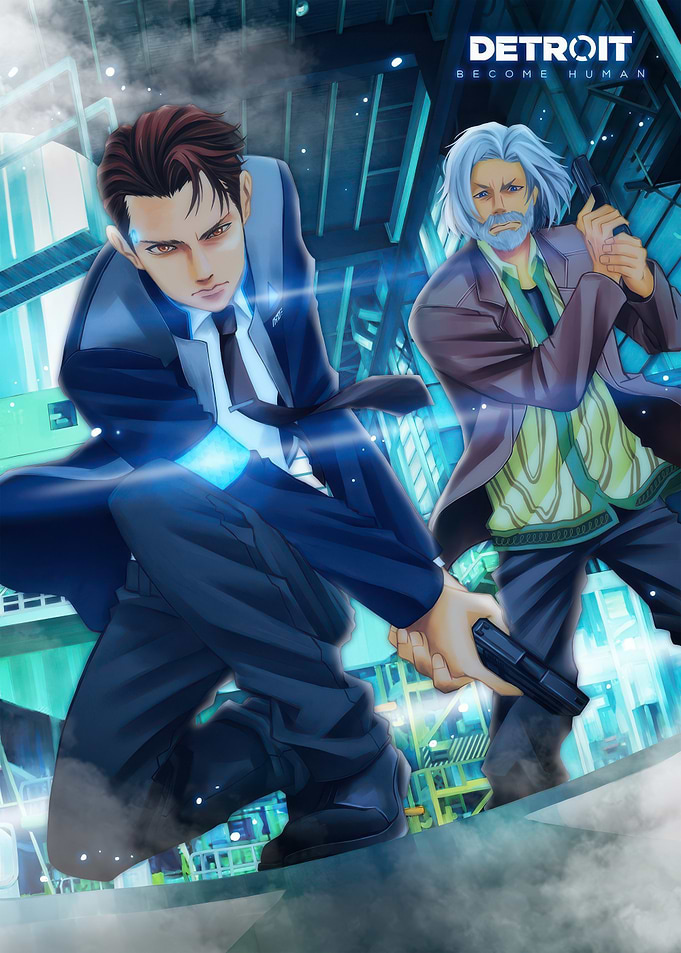 Detroit: Become Human characters in action