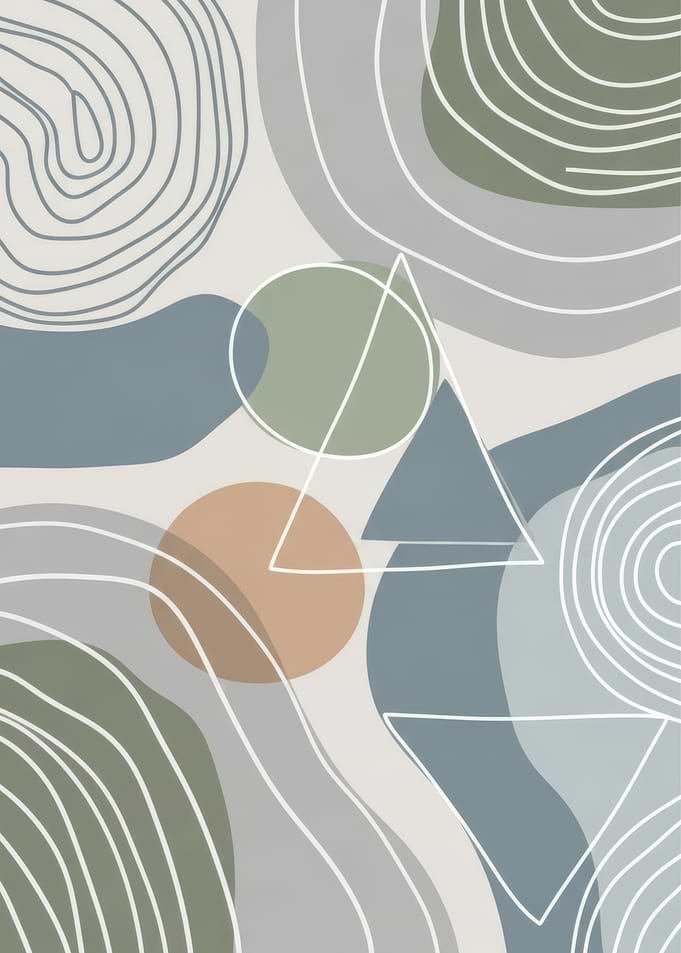 Abstract Geometric Shapes and Lines
