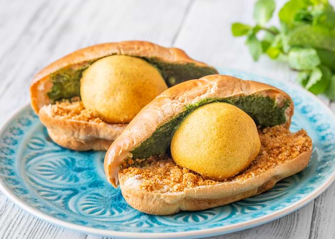 Indian Vada Pav Sandwiches