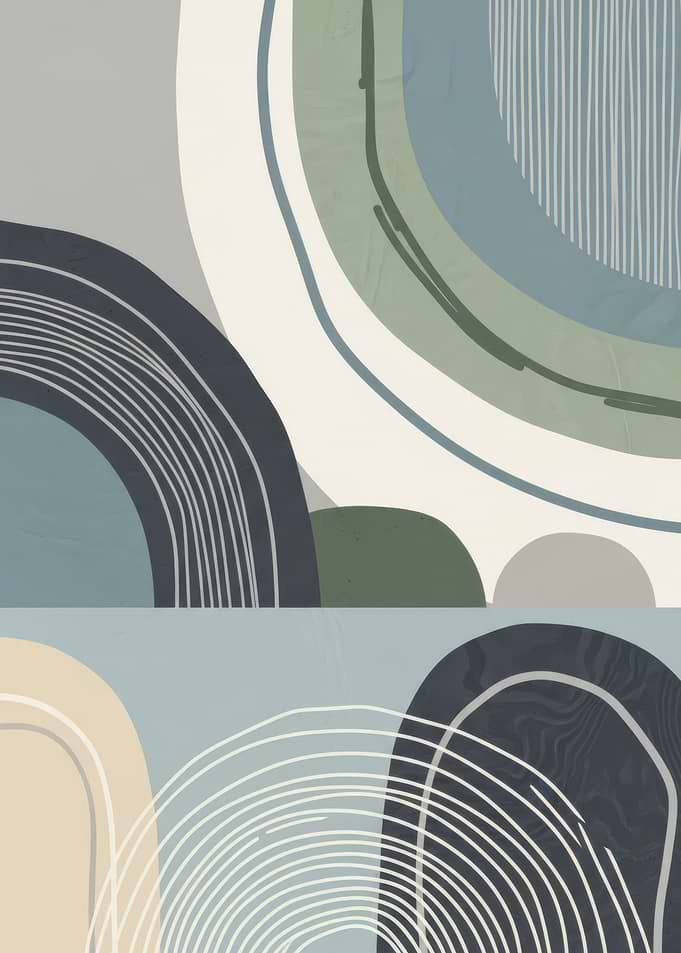 Abstract Mid-Century Modern Shapes
