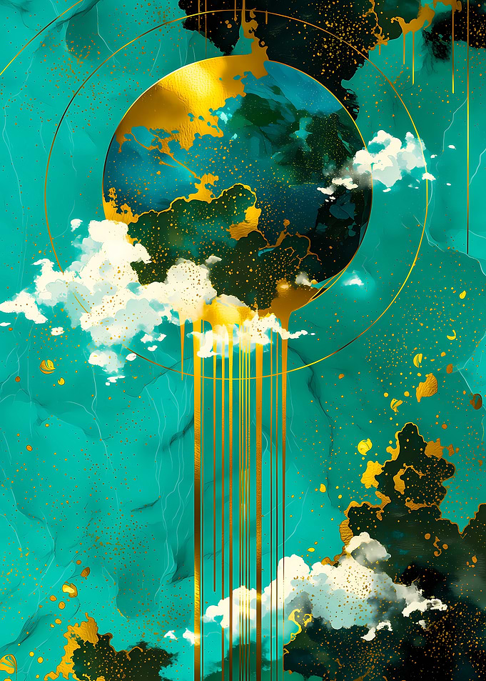 Abstract Celestial Art