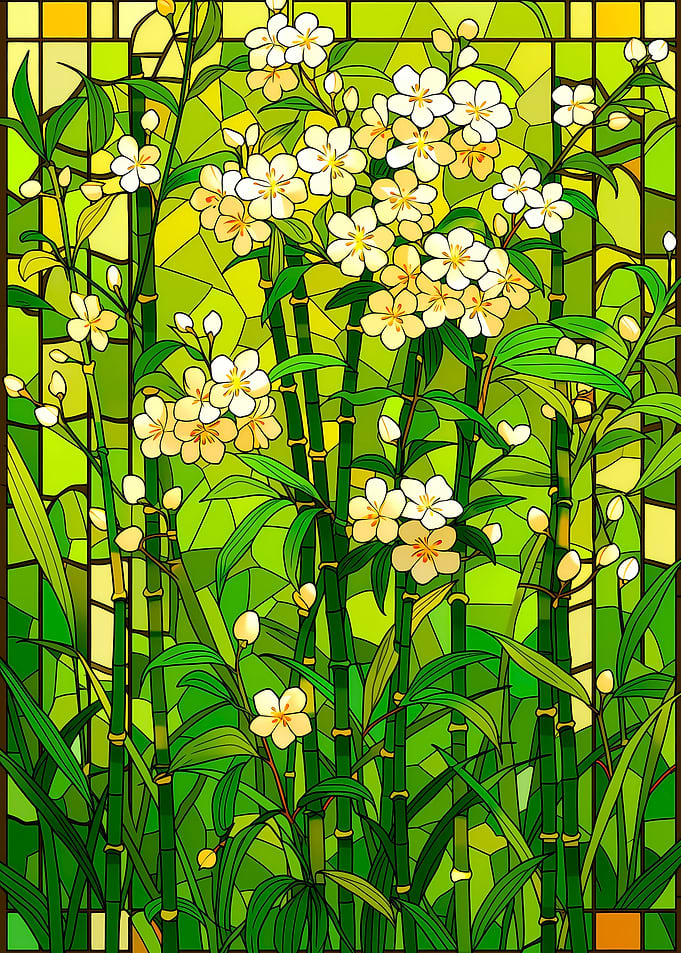 Stained Glass Bamboo