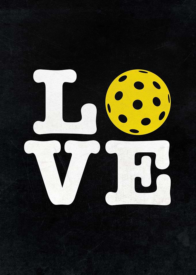 Vintage Pickleball Poster – For the Love of Pickleball Retro Wall Art