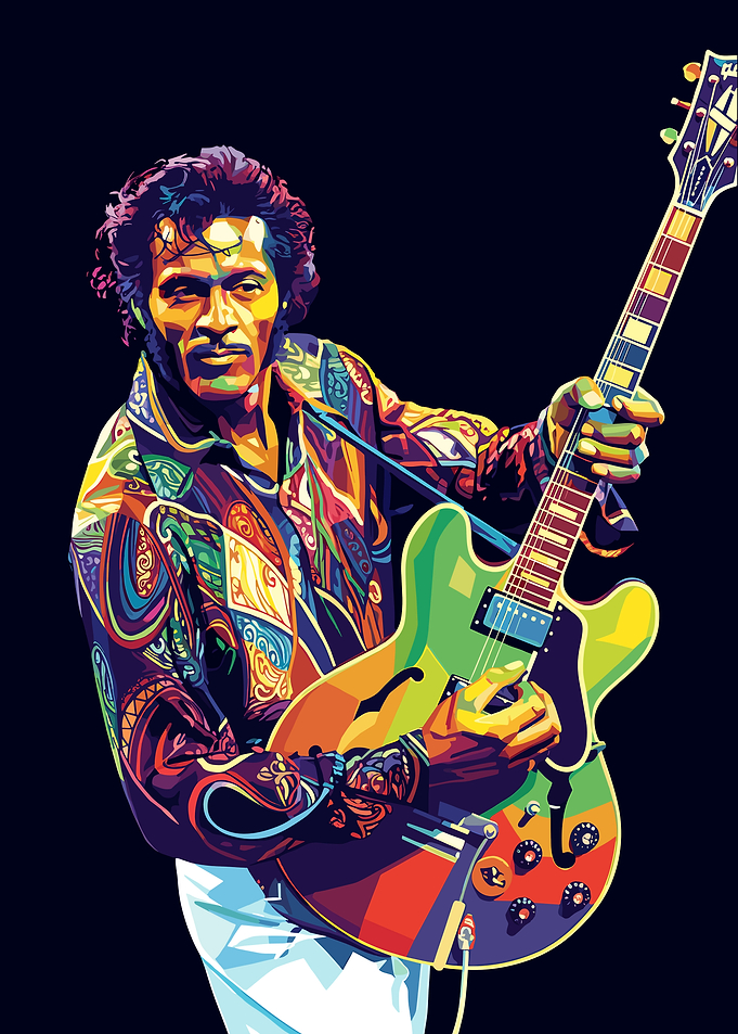 Chuck Berry Playing Guitar