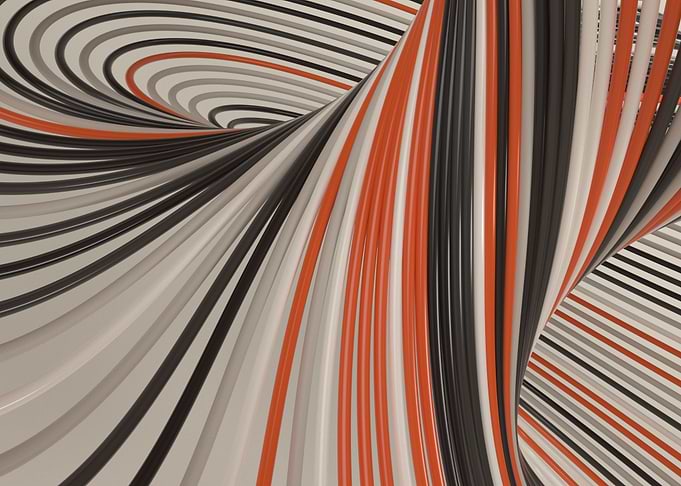 Abstract Swirling Lines Pattern