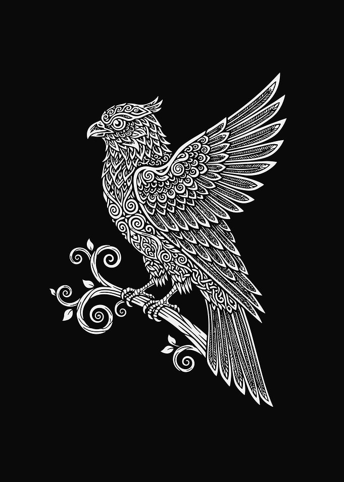 Guardian Sacred Bird - Ornamental Symbol