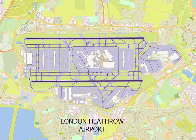 London Heathrow Airport Map