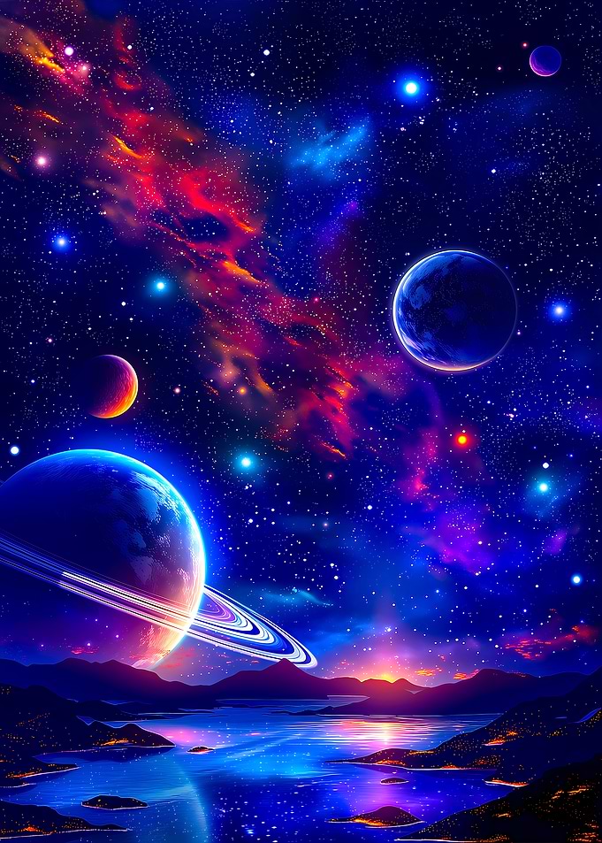 Cosmic Landscape Nebula