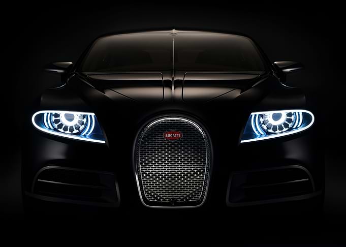Bugatti Car Front View