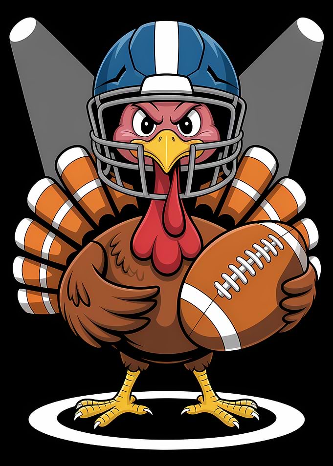 Football Turkey Mascot