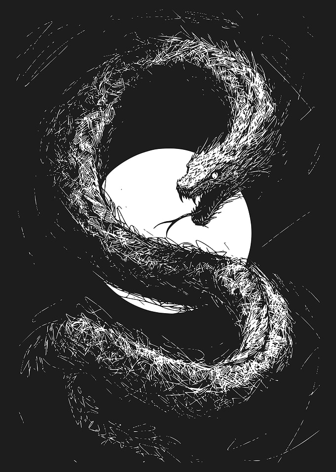 Serpentine Dragon Moon
