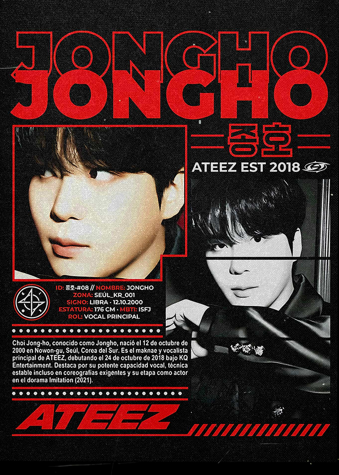 ATEEZ Jongho K-Pop Poster