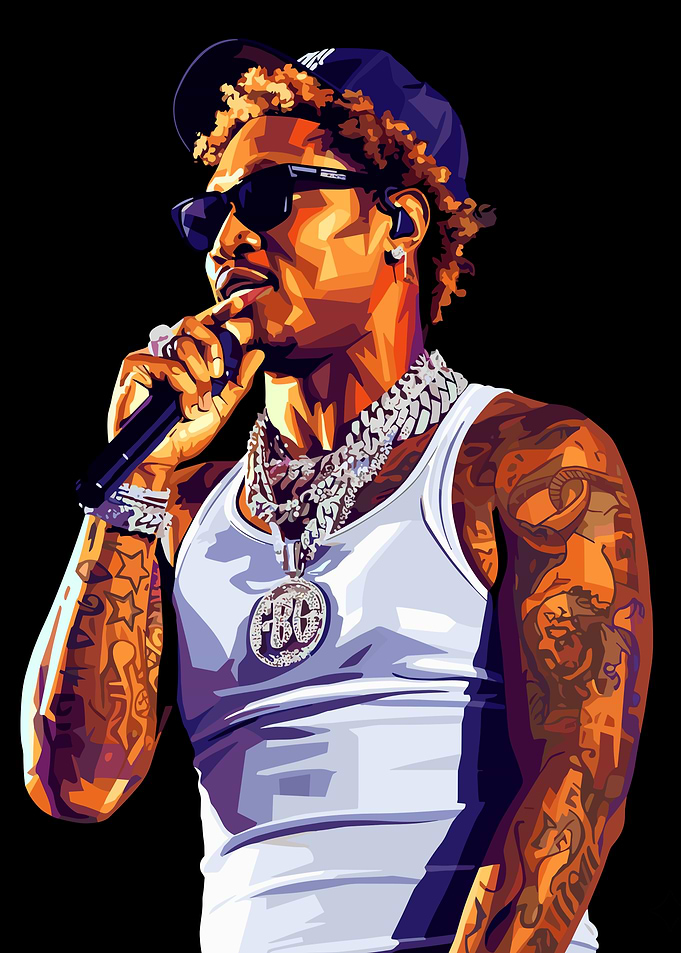 Rapper Future with Microphone