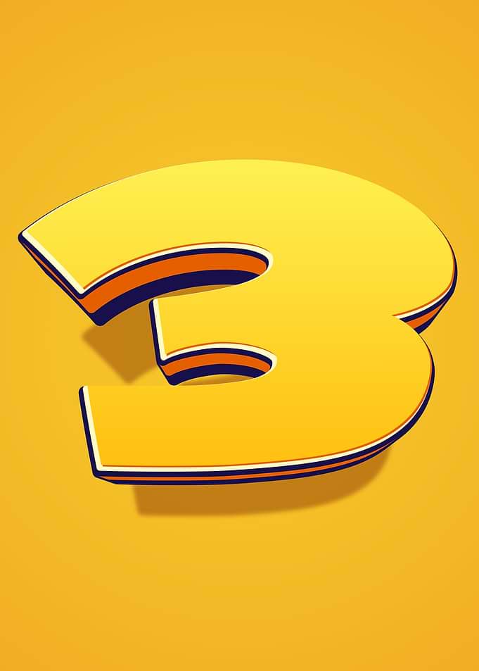 Number three with Shadow