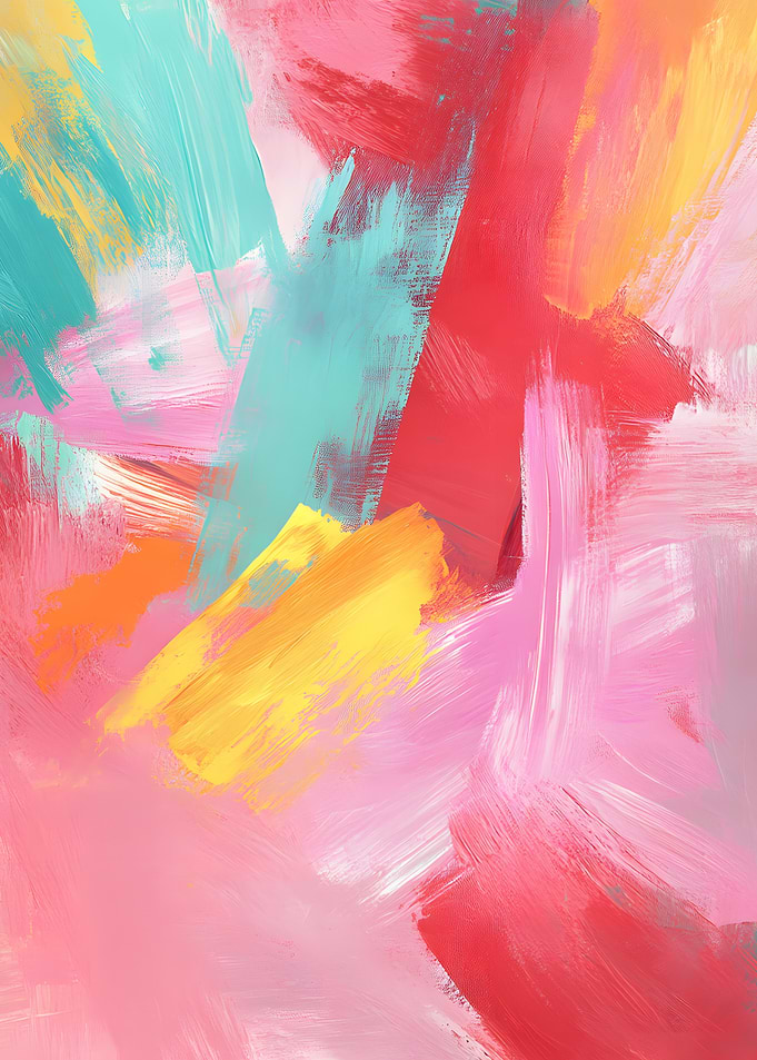 Vibrant Abstract Paint Strokes