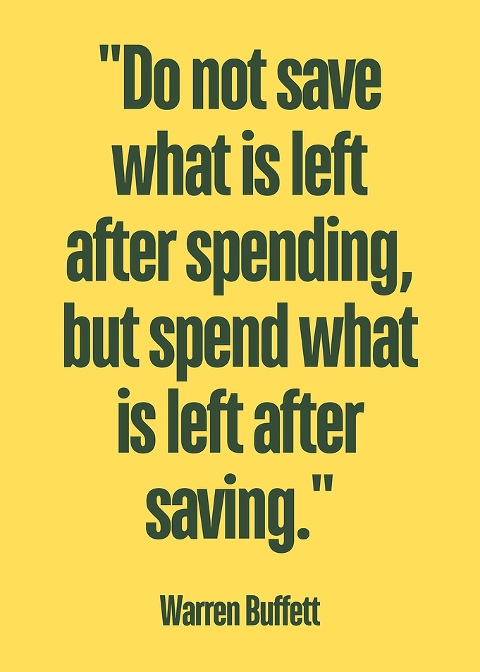 Warren Buffett Quote on Saving