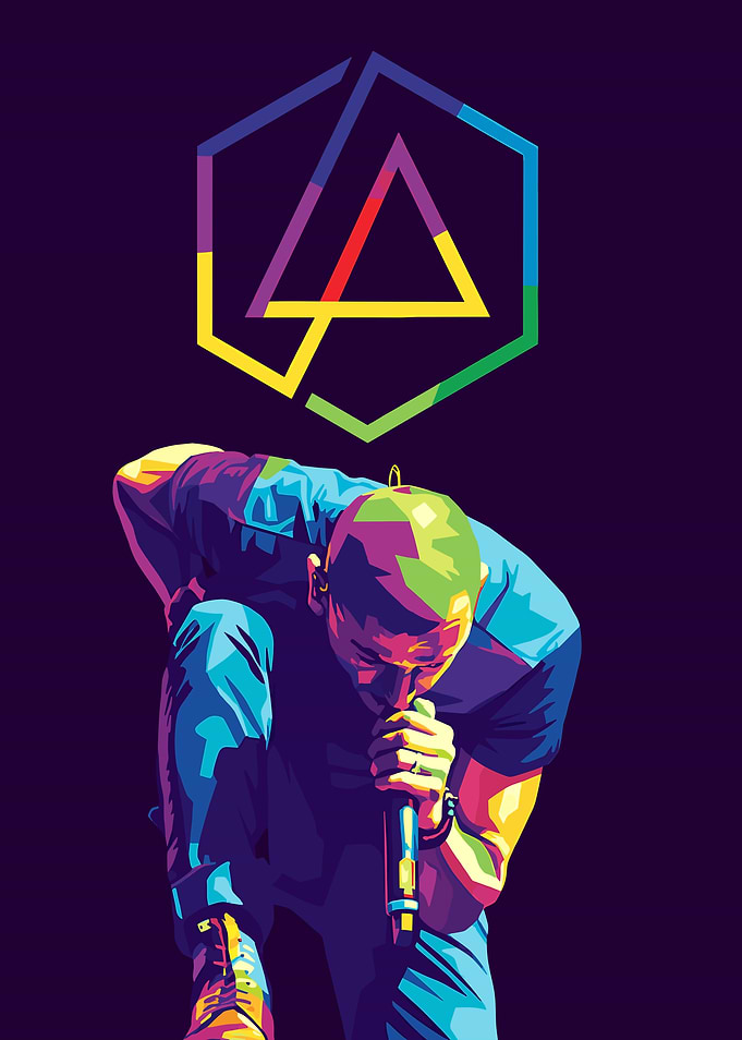 Chester Bennington Pop Art