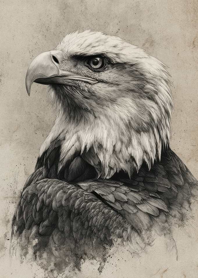 Detailed Eagle Portrait
