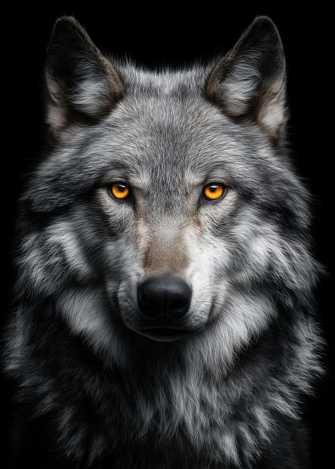 Close-up of a Wolf's Face