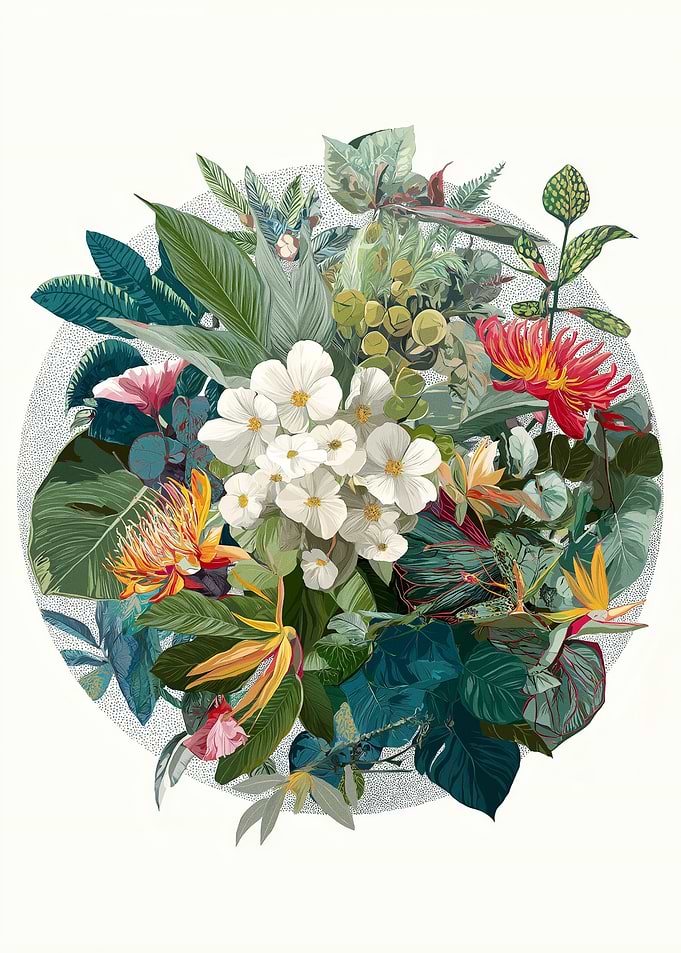 Vibrant Tropical Floral Arrangement