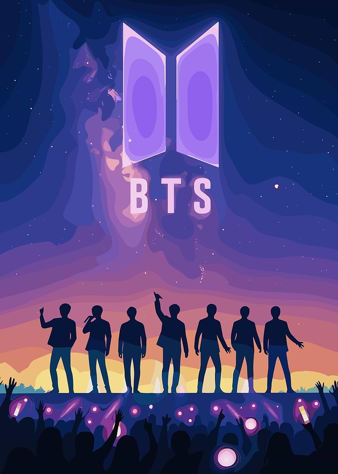 BTS Concert Silhouette